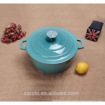 cast iron casserole pot enamel coating